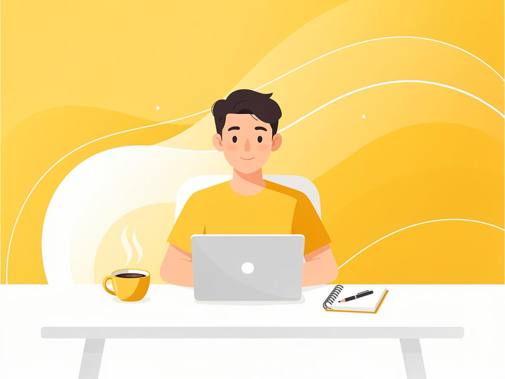 comment devenir freelance - illustration avec un freelance au travail
